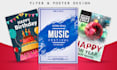 design custom posters for parties, events, and business promotions
