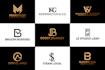 do 3 modern minimalist monogram logo design for your business