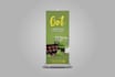design outstanding roll up banner, food banner