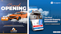 make social media ads and poster for your business