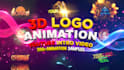 create 3d animated logo intro video for your brand in 4k