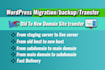 migration, transfer, old host to new host, backup in wordpress site