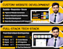 build or rebuild website development as full stack web developer