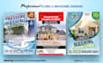 design a custom business flyer or brochure flat folded