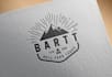 design hipster, retro vintage logo in a short time