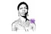 draw ink and pen realistic pointillism portrait