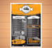 create a professional restaurant menu