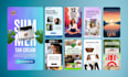 create SEO optimized pinterest pins design as a marketing manager