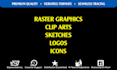 trace and convert any graphic design into high resolution