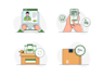 design amazing vector flat icons for website