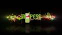 create energetic particle logo and text intro animation
