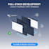 develop a full stack web app using java, laravel, vue js, react