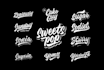 create typography lettering logo for apparel