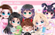 draw a cute chibi with pet