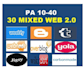do 30 mixed web2 0 properties manually