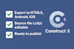 create 2d video games in construct 3 for PC, mobile and web