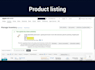 create your product listing in your amazon store
