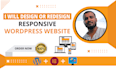 create a responsive wordpress website or wordpress design