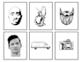 create black and white line art illustration from your pics
