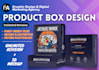 do amazon box design, box packaging, box design with 3d mockup