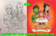 convert hand drawn pencil sketch into clean digital vector