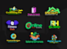 do modern business 3d logo design