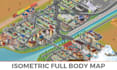 create a isometric map vector illustration