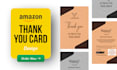 do elegant amazon product insert card, thank you card, invitation card