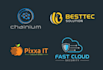 do modern crypto tech security and technology logo