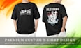 design custom streetwear t shirt and vector tshirt design