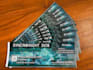 design a colorful event ticket