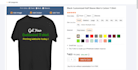 develop customized t shirt design printing web store