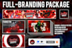 design youtube banner, logo, intro outro and full channel branding