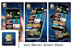 custom branding, templates and google play images design asset