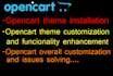 upgrade, migrate, fix issues or customize opencart store