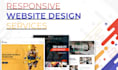 create a professional, clean, and responsive web design