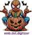 do embroidery digitizing logo into dst pes in 1 hour