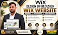 design redesign edit improved and fix your wix website