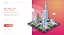 design illustrative landing page