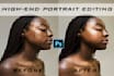 do portrait, headshot retouching, high end photo editing