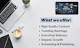 be your social media manager for facebook and instagram