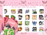 create custom and cute twitch and discord emotes