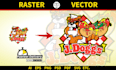 vector tracing, vectorize image or redraw logo
