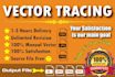 vector tracing or sketch to vector illustration in 3 hours