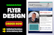 design business flyer, real estate flyer and event flyer