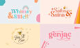 design trendy hand drawn logo