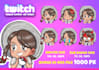 create unique custom twitch emotes or sub   badges