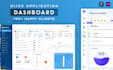design dashboard saas CRM UI UX of web or mobile app