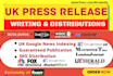 offer UK press release writing with UK distributions