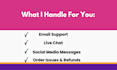 manage your customer support, email, live chat, and customer service